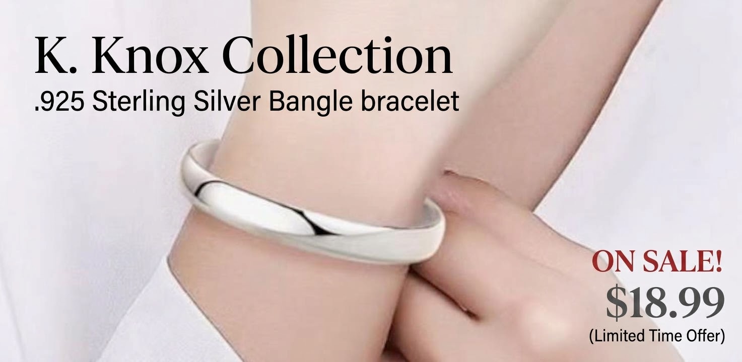 .925 Sterling Silver Bangle Bracelet