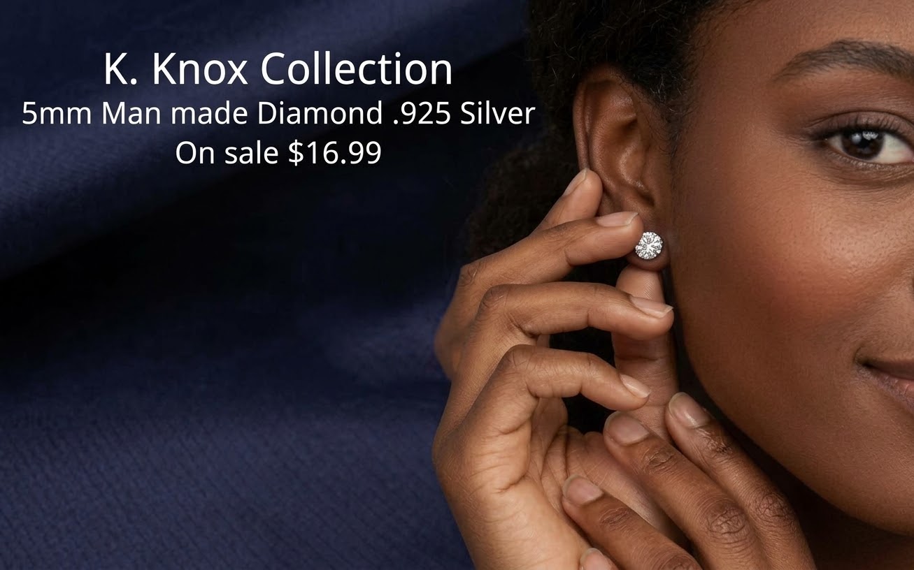 5mm Man-Made Diamond .925 Silver Stud Earrings